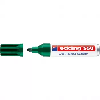 EDDING 550 permanentmarker, grøn, 3-4 mm rund spids (000927-004 / 4-550004)
