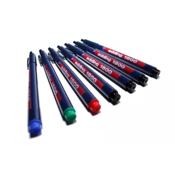 EDDING 1800 Profipen fineliner - sort - 0,35 mm - metalramme