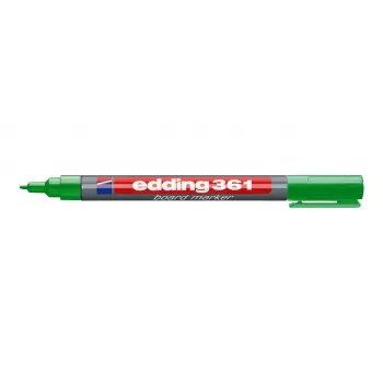 EDDING 361 boardmarker grøn - rund spids - tørviskelig - genopfyldelig