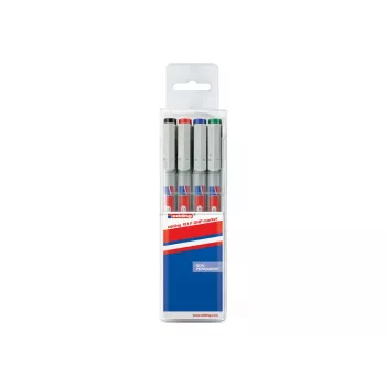 EDDING overheadprojektorpen 4-151-4 non-permanent assorteret 4 penne/pak