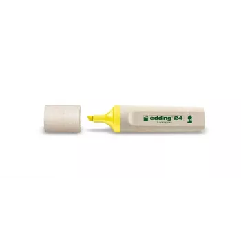 edding 24 EcoLine Highlighter, Yellow, Chisel Tip 2-5 mm, 10 Pack