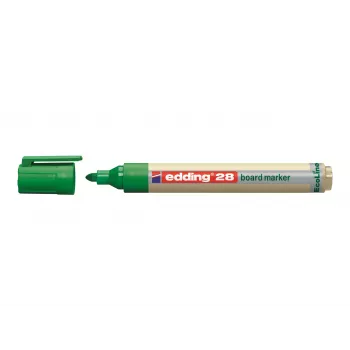EDDING EcoLine 28 whiteboardmarker sort rund spids 1,5-3 mm genopfyldelig