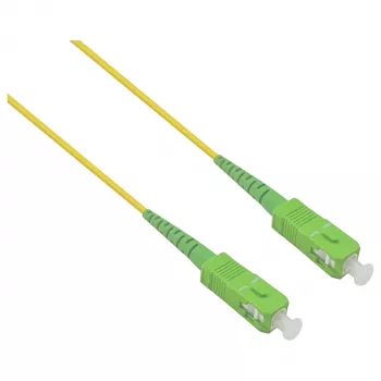 HELOS LWL OS2 patchkabel simplex LSZH 2,0 mm SC/APC-SC/APC gul 20 m