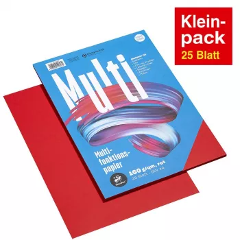 Staufen multifunktionspapir A4 rød 160 g 25 ark/pakke