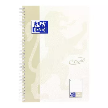 Oxford TOUCH notesbog B5 prikket beige 80 ark 90 g/m²