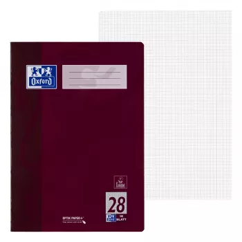 ELBA Universal register A4 - 16 ark - kvadreret - bordeaux - 100050314