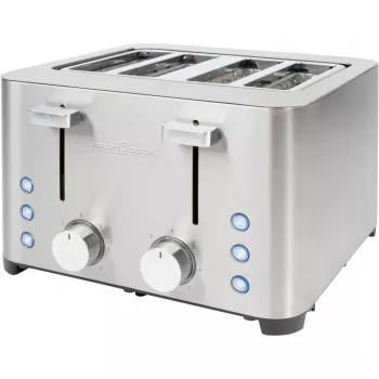 ProfiCook PC-TA 1252 4-Slice Toaster, Stainless Steel, 1500 W