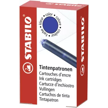 STABILO 5/0-041 fyldepenpatroner, kongeblå, 6 stk.