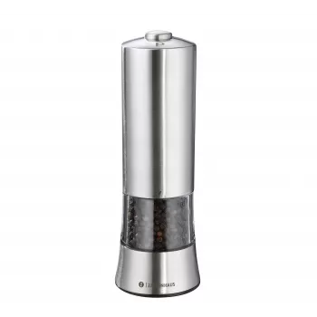 ZASSENHAUS Gera Electric Pepper Mill, 18 cm, Stainless Steel