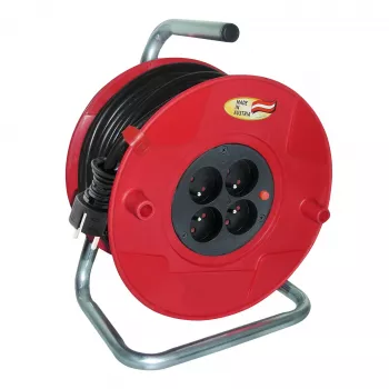 AKYGA AK-CR-09 kabeltromle 50m 4 stikkontakter IP44 Schuko