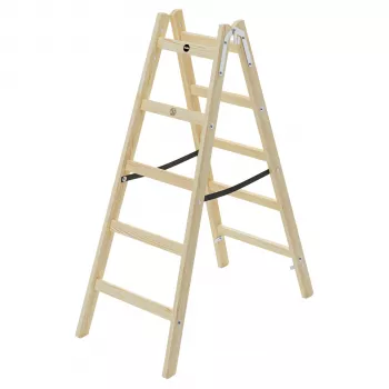 Hailo H40 StandardLine 2x5 træ dobbeltsidet trinstige
