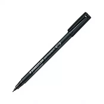 STAEDTLER Lumocolor 314-9 permanent marker, sort, kileformet spids, 1-2,5 mm