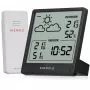 KIENZLE Wetterstation Slim (15002) med trådløs udendørssensor, LCD-display, vejrudsigt, månefase, vækkeur