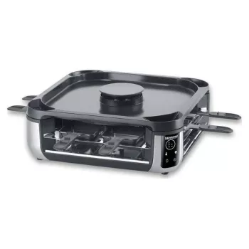 SEVERIN RG 2379 SEVENTO raclette-grill 1400 W 8 personer sort/sølv