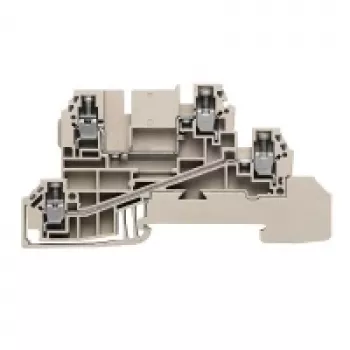 Weidmüller Feed-through Terminal Block, 2.5 mm², 24 A, 800 V, Beige, Screw Connection, 50 Pieces