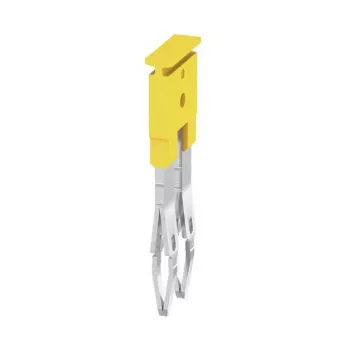 Weidmüller ZQV 2.5/2 Cross-Connector, 2.5 mm², 2 Poles, Yellow, 60 Pieces
