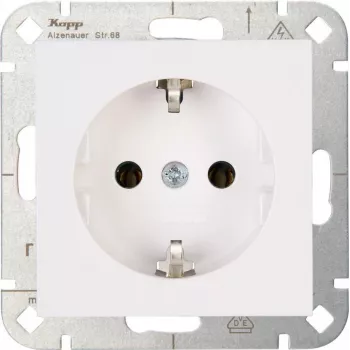 Heinrich Kopp HK07 Schuko-stikkontakt ren hvid 949329007