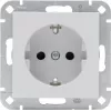 HEINRICH KOPP SCHUKO Socket Outlet HK07 Grey Matt 1-Gang Surface-Mounted IP44