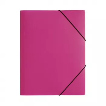 PAGNA dokumentmappe A4 polypropylen pink gummibånd stående