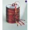 C.E. Pattberg gavebånd raffia glans rød/guld 3,0 mm x 50,0 m