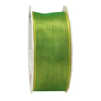 C.E. PATTBERG Four Seasons Satin mat gavebånd lime 40 mm x 25 m