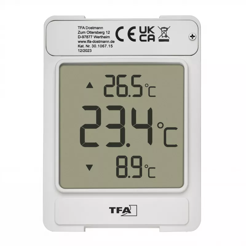 TFA WINDOO digitalt vinduestermometer sølv (30.1067.15)