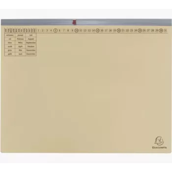 Exacompta 370122B konventionel mappe - karton - 320 g/m² - 265 x 316 mm - pakke med 1 stk. - chamois