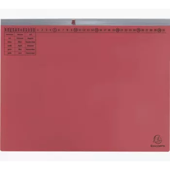 Exacompta 370203B traditionel mappe - karton - rød - 320 g/m² - 265 x 316 mm - A4