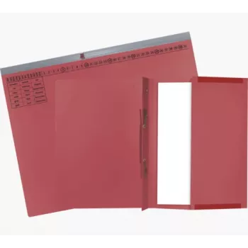 Exacompta 370203B traditionel mappe - karton - rød - 320 g/m² - 265 x 316 mm - A4