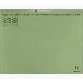 Exacompta 370325B mappe - karton - grøn - 320 g/m² - 265 x 316 mm