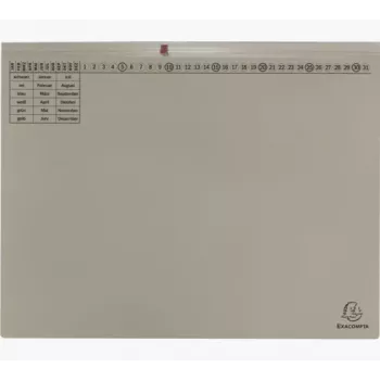 Exacompta 370410B hængemappe A4 80 mm ryg grå karton 320 g/m²