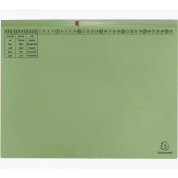 Exacompta 370425B hurtigbinder A4 karton grøn 320 g/m² metalclips
