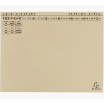 Exacompta 371122B dokumentmappe - karton - 320 g/m² - A4 - blå - 1 stk.