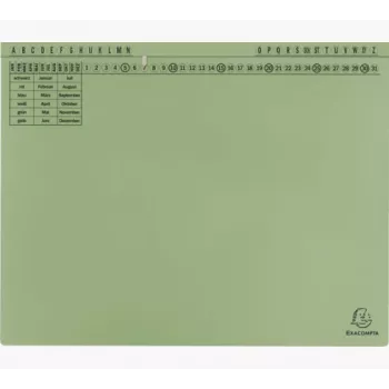 Exacompta 371125B mappe - karton - grøn - 320 g/m² - 265 mm - 316 mm