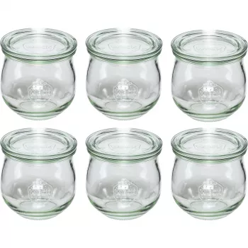 WECK Tulip Jar 370 ml sæt med 6
