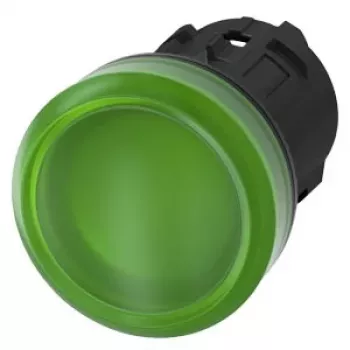Siemens SIRIUS ACT 3SU1001-6AA40-0AA0 grøn LED-indikatorlampe 22mm rund 24V AC/DC skrueklemme