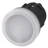 Siemens SIRIUS ACT 3SU1001-6AA60-0AA0 signallampe, hvid linse, 24V LED, 22mm rund, skrueklemme