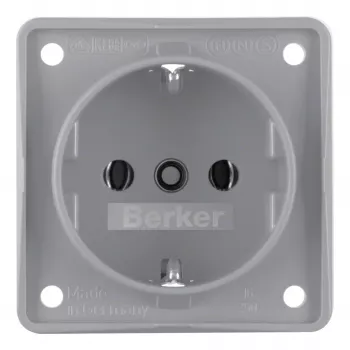 Berker Schuko-stikkontakt 941852506 matgrå