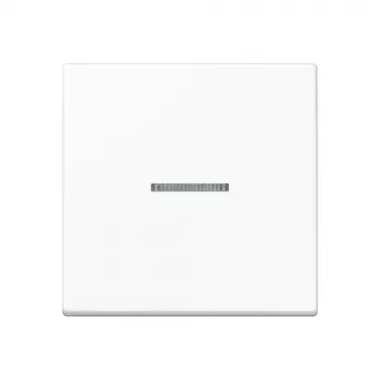 JUNG A 101 KO5 WW vippe 1-fag F10 med lysleder, duroplast, serie A, alpin hvid