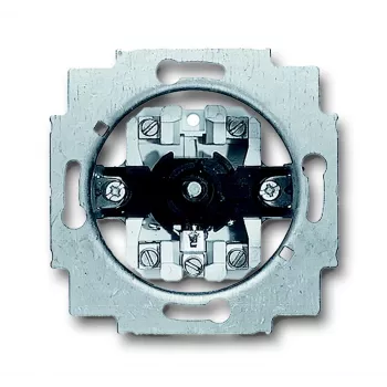 Busch-Jaeger 2723 U universal-seriekontakt, 2-polet, 10 AX, 250 V AC, indbygning, metallic, 6415/24