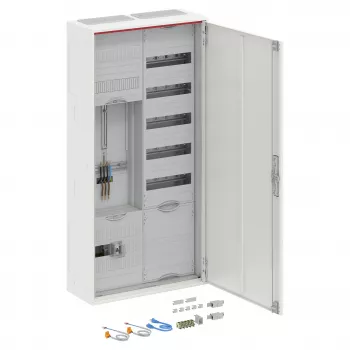 Striebel & John APZDA27CB Meter and Distribution Cabinet, Surface-Mounted, IP44, 3-Point Locking, 1100x550 mm, RAL 9010