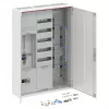 Striebel & John DA37CD kompletfordeler, overflade, IP44, 1 målerplads, 7 fordelingsfelter, hvid