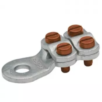 KLAUKE 586R10 reduktions-crimpforbindelse, aluminium til kobber, 50 mm² til 35 mm², fortinnet, 46 mm