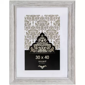 NIELSEN DESIGN Accent Vintage 30x40 træ hvid billedramme 3231001