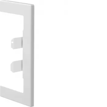 Hager BR65130W9016 vægmonteringsdæksel stål BR/A/S 68x130 OT80 mm trafikhvid 1