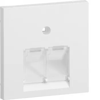 HAGER GZUAE2A9016 centerplade UAE 2-dobbelt polarhvid