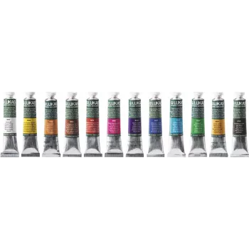 LUKAS Tempera-farve assorterede farver 12 x 19 ml