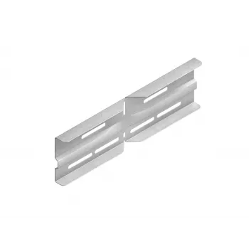 Niedax WSWV 105.390 Angle Connector for Cable Trays, Hot-Dip Galvanized Steel, 105 mm Side Height, 390 mm Leg Length