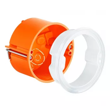 KAISER ELEKTRO 9075-01 74mm x 74mm x 50mm indmurings-apparatdåse til hulrum/gipsplader, halogenfri, IP20