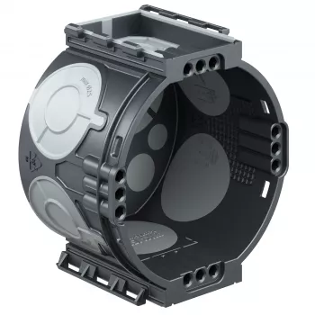 Kaiser Elektro ECON® UP1 indbygnings-apparatdåse, lufttæt, 4x3 skruedome, 60 mm diameter, 46 mm dybde, halogenfri plast, IP20